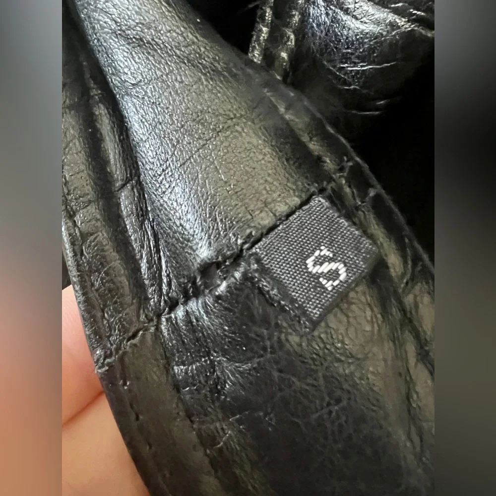 Wilsons Leather Vintage Genuine Leather 90's Trench Coat - Small - Picture 10 of 14